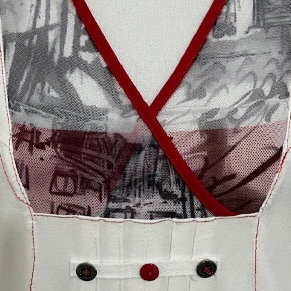 Dolcezza Michael Phillips Ltd White Sleeveless Dress - Picture 3 of 5